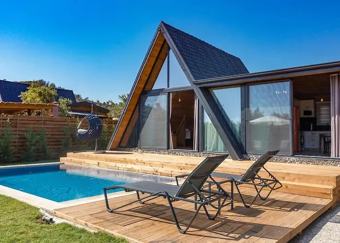 Zeytin Havuzlu Jakuzili Vilă *