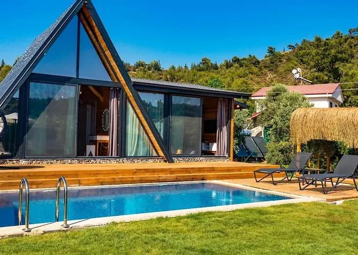 Zeytin Havuzlu Jakuzili Vila